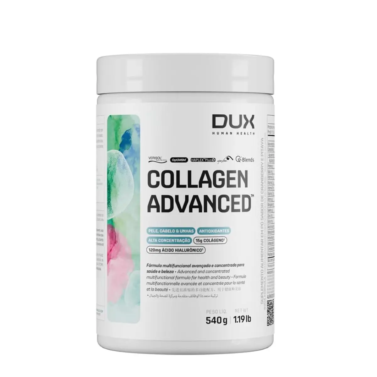 Colágeno Advanced (540g) Skin Care - Verisol - Dux
