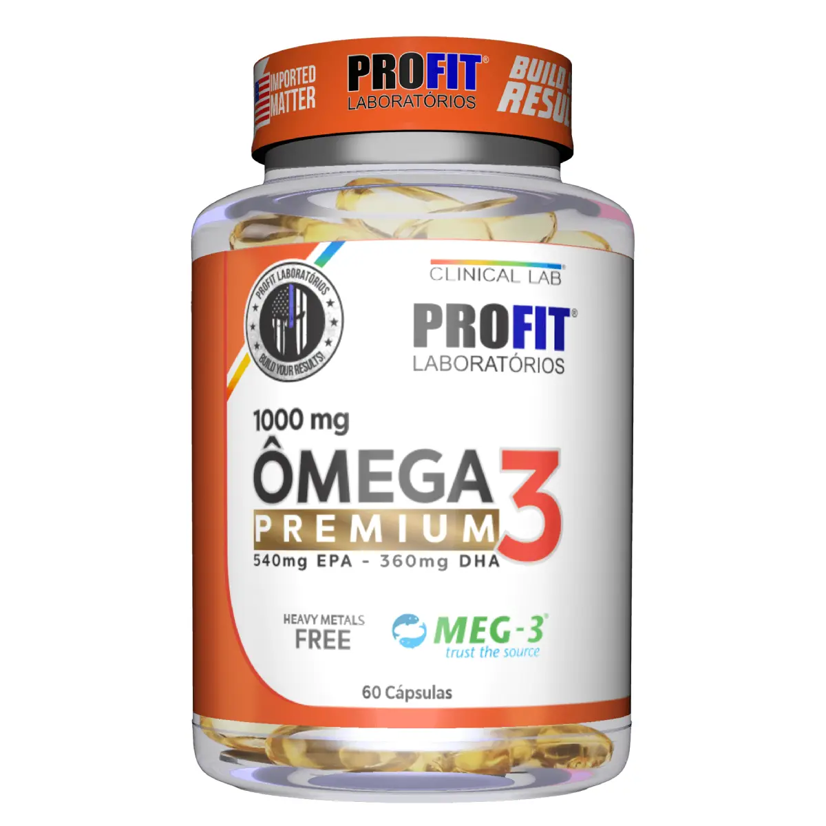 Omega 3 Premium 1000mg Meg-3 (60 Caps) - Profit