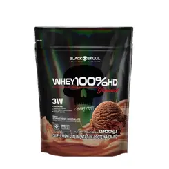 Whey 100% Hd Gourmet 900g | Refil | Black Skull