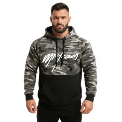 Moleton Canguru Masculino | Camuflado Cinza/preto | MPTEAM