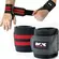 Munhequeira Elast. 30cm X 8cm -preto/vermelho