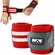 Munhequeira Elast. 30cm X 8cm -vermelho/branco