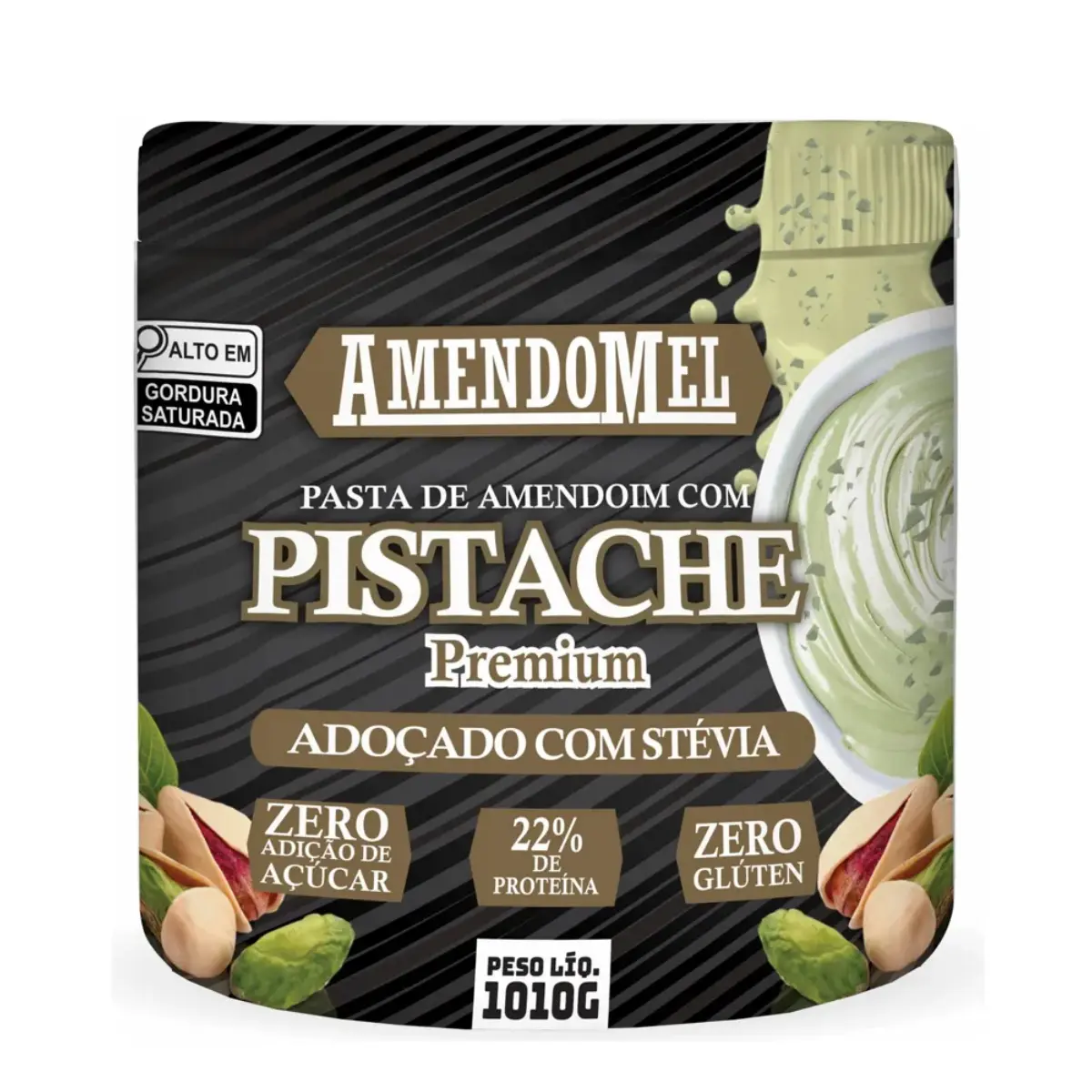 Amendomel | Pasta de Amendoim com Pistache | 1,010kg