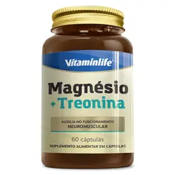 Magnésio + Treonina (60 Caps) | VitaminLife
