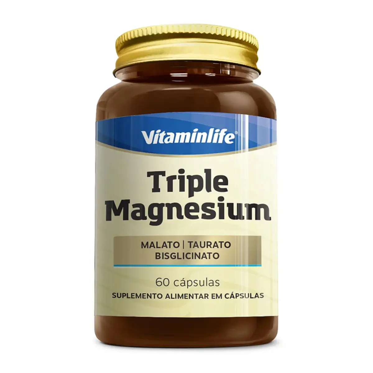 Triple Magnesium (60 Caps) | Magnésio Malato | Taurato | Bisglicinato | VitaminLife