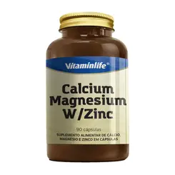 Cálcio | Magnésio | Zinco (90 Caps) | VitaminLife