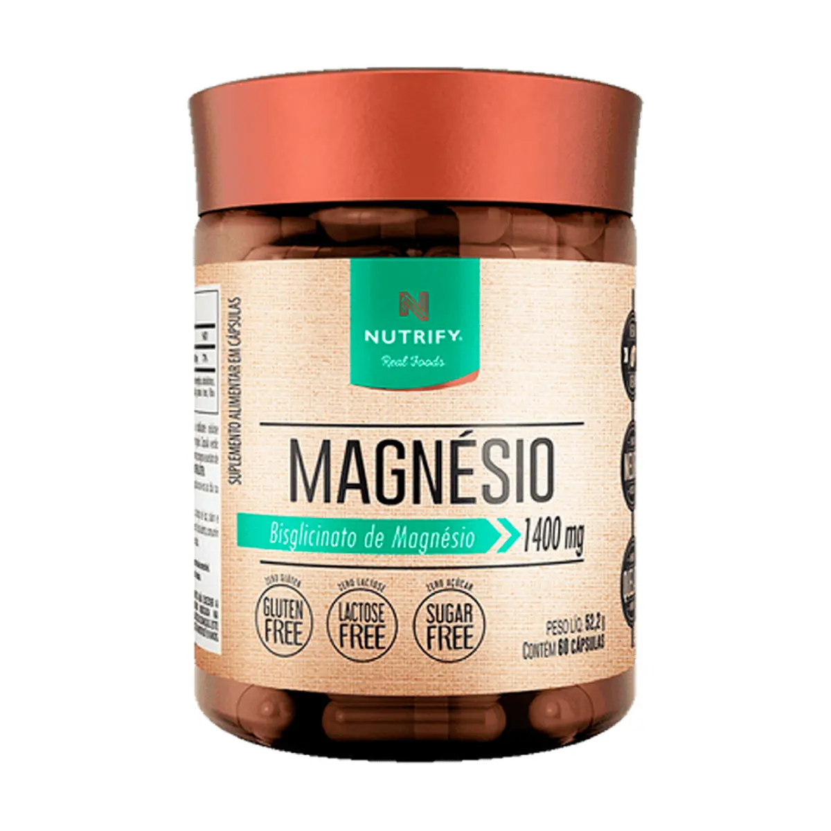 Magnésio Bisglicinato (60 Caps) | Nutrify