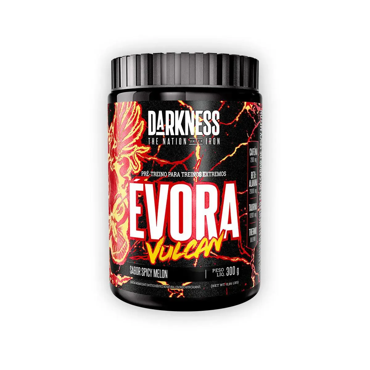 Evora Vulcan | Pré-treino 300g | integralmedica | Darkness | Spicy Melon