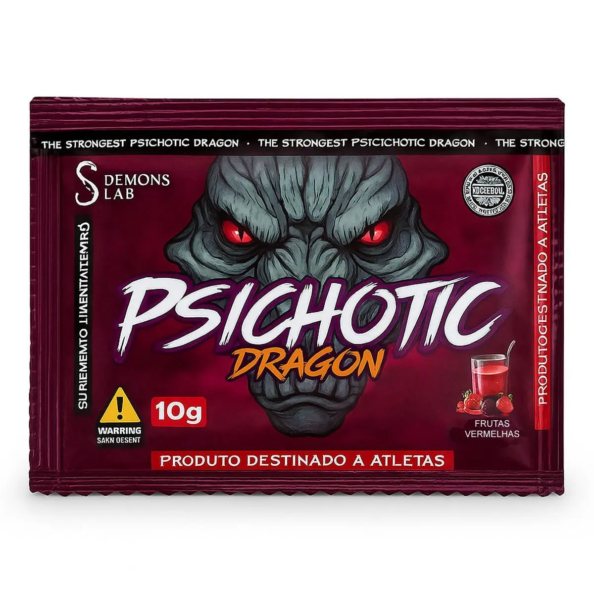 Pré-treino Psichotic Dragon (10g) Dose Unica | demons lab