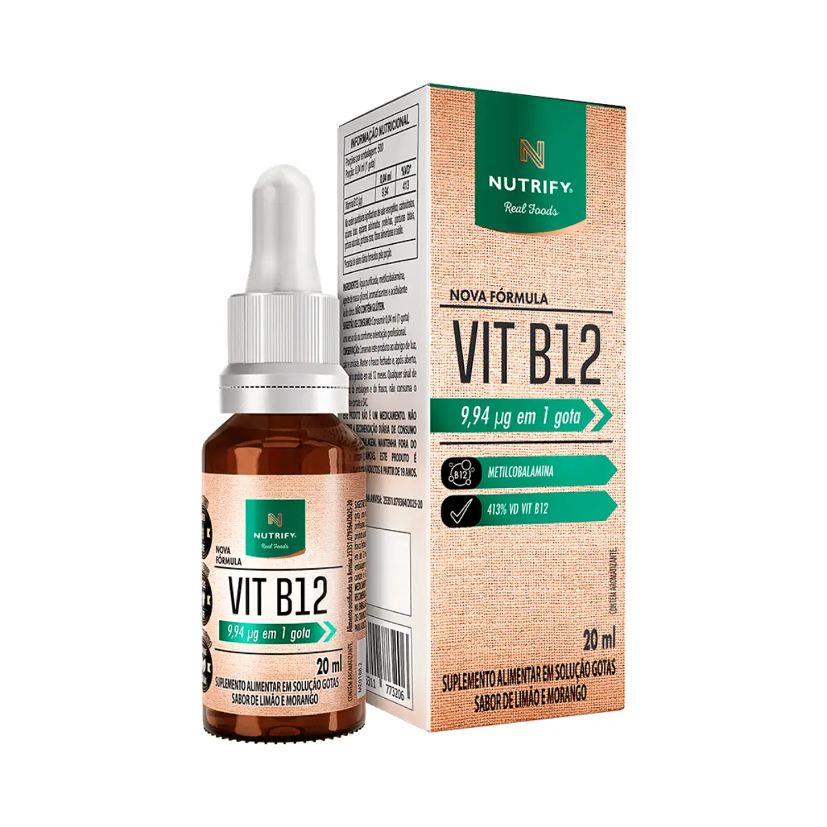 Vitamina B12 Líquida (20ml) | Nutrify