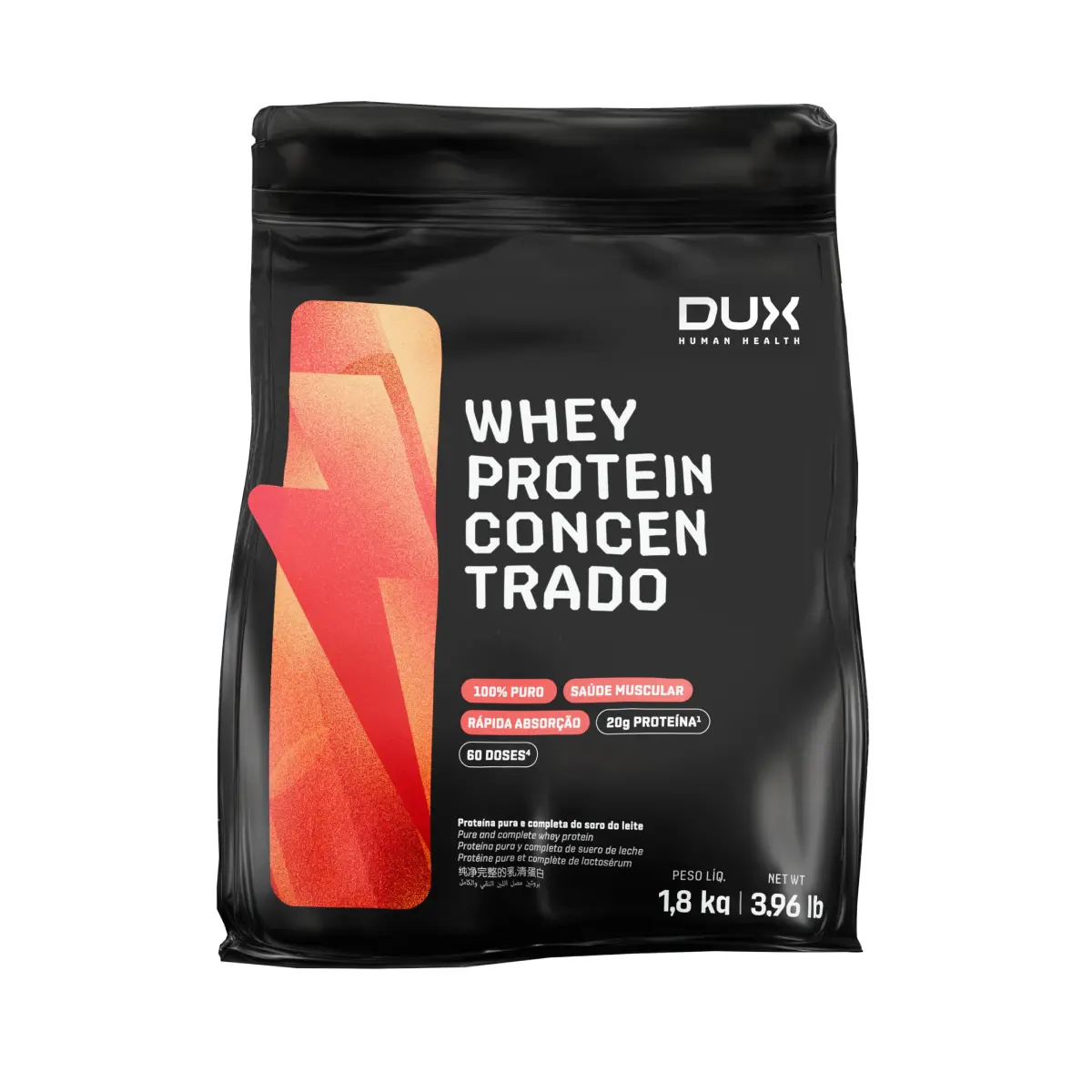 Whey Protein Concentrado (1,8kg) Refil - Dux