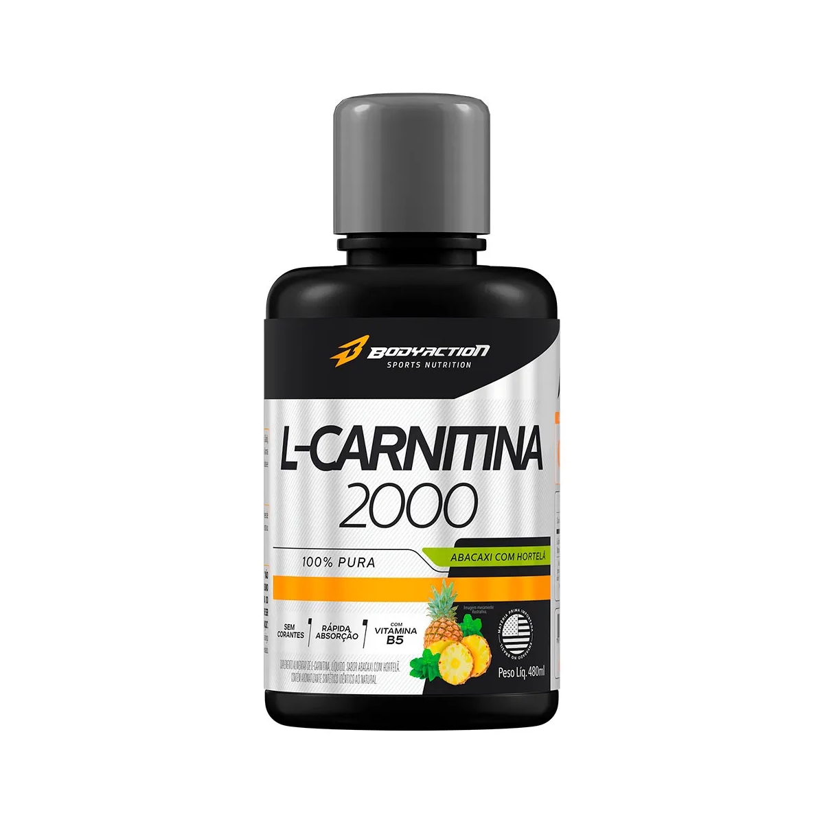 L-carnitina (480ml) - Bodyaction - Body Action