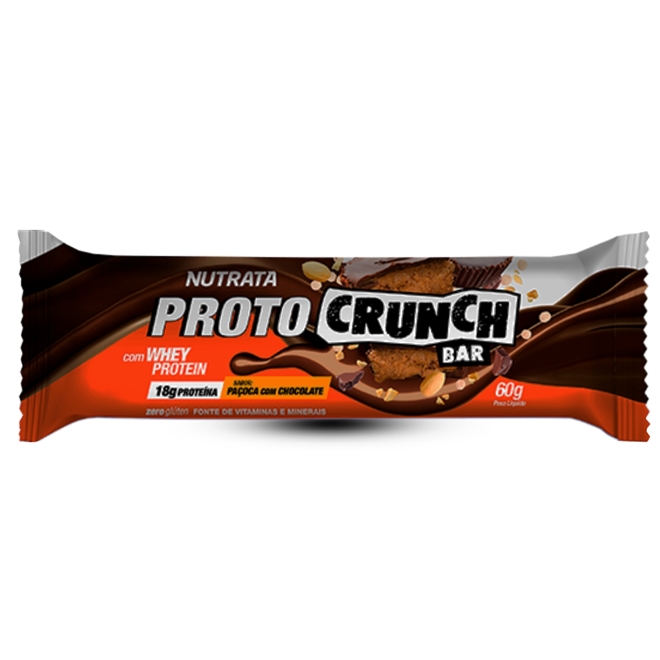 Proto Crunch 60g Barra De Proteína Nutrata Nutrata 5109