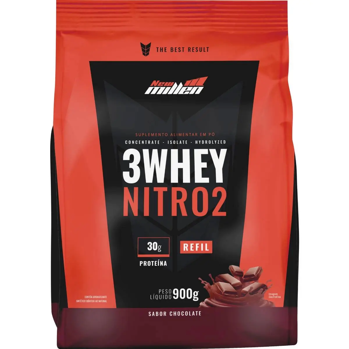 3whey Nitro2 (900g) Refil - New Millen