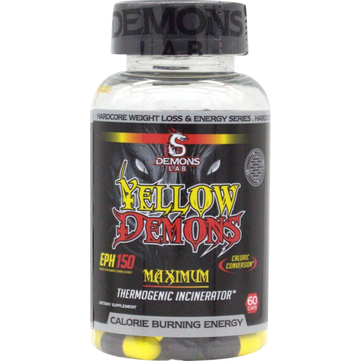 Yellow Demons 150 Eph (60 Caps) Demon Labs Demons Lab