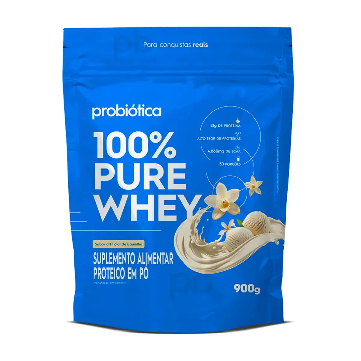 100% Pure Whey (900g) Refil - Probiotica