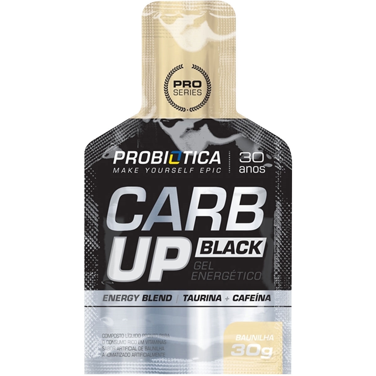Carb Up Gel Super Fórmula Probiotica Sabor Baunilha 30g - Suplemento  Energético